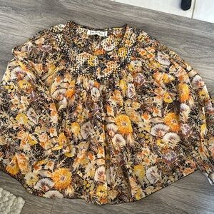 We The Free Multicolor Floral Blouse